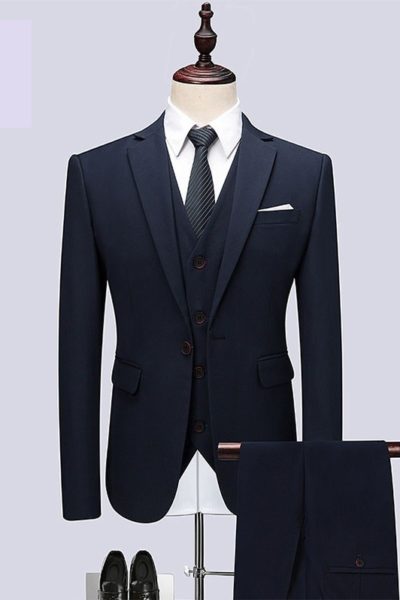 Đồng phục công sở – Áo vest nam màu đen 31