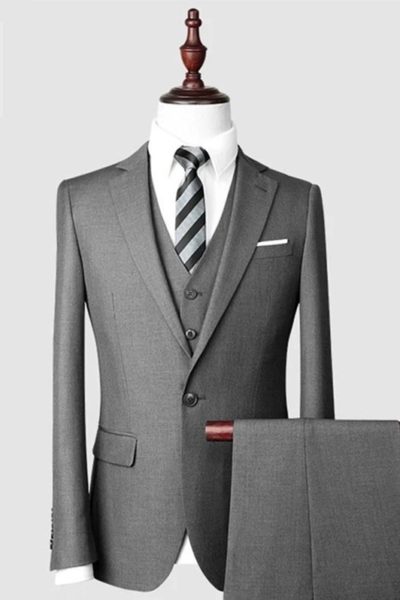 Đồng phục công sở – Áo vest nam màu xám 38