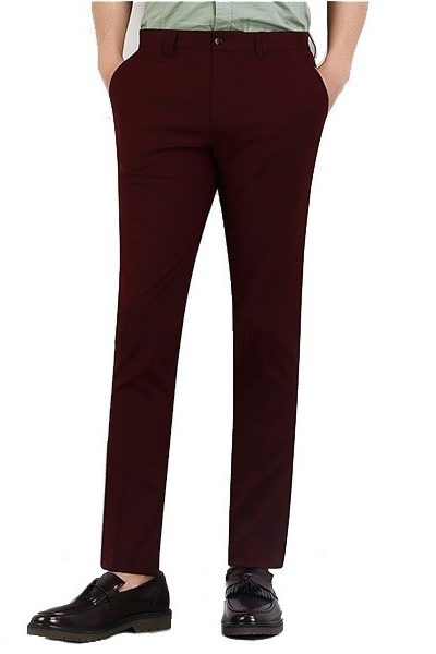 Đồng phục công sở – Quần âu nam màu đỏ đô 30