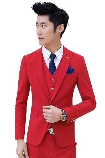 Đồng phục nhà hàng khách sạn – Đồng phục quản lý áo vest quần tây đỏ 29