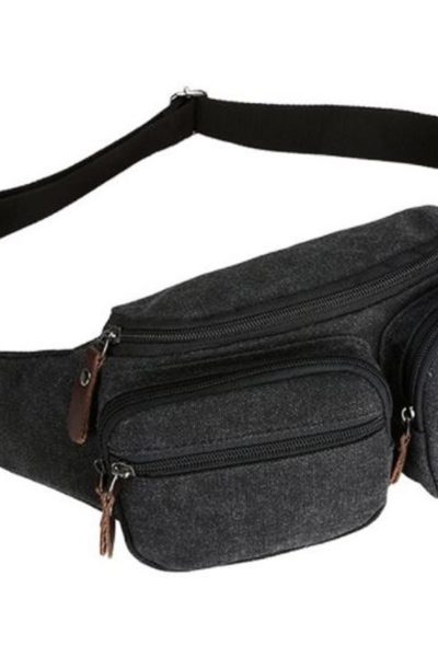 Đồng phục ba lô túi xách – Túi đeo hông màu xám 68
