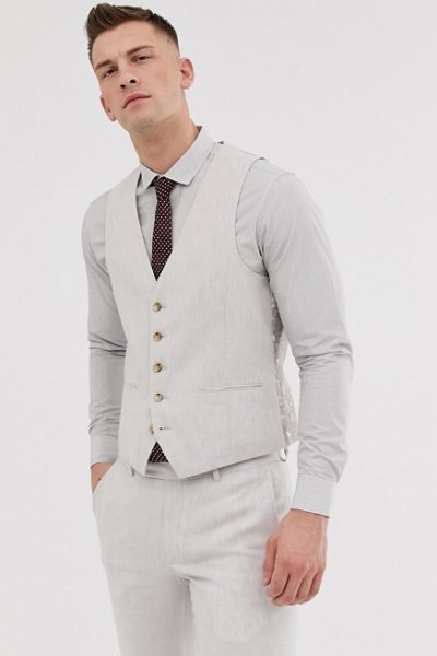Đồng Phục Công Sở-Áo Gile Nam Màu Trắng 62