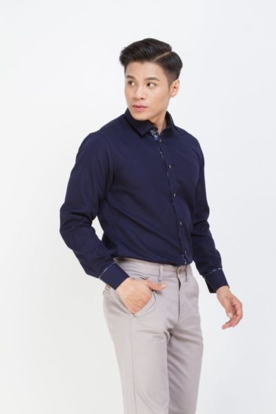 Đồng Phục Công Sở-Áo Sơ Mi Nam Màu Xanh 90