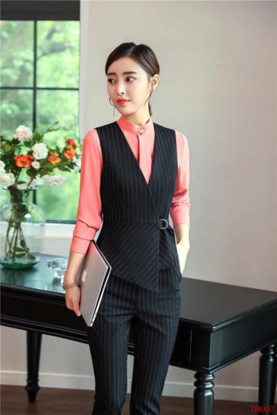 Đồng Phục Công Sở-Áo Gile Nữ Màu Đen 101
