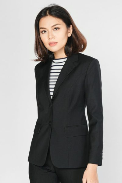 Đồng Phục Công Sở-Áo Vest Nữ Màu Đen 92