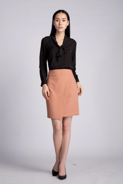 Đồng Phục Công Sở- Chân váy nữ màu nude 98