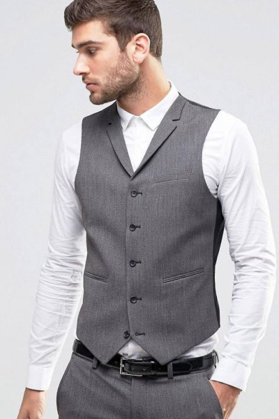 Đồng Phục Công Sở-Áo Gile Nam Màu Xám 71