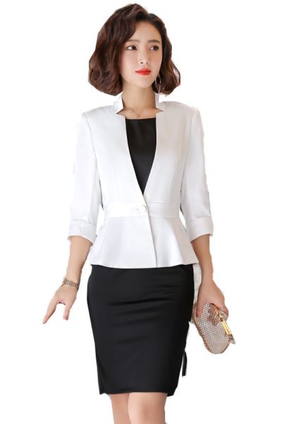 Đồng Phục Công Sở-Áo Vest Nữ Màu Trắng 96