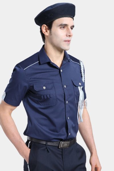 Đồng phục bảo vệ vệ sĩ – Quần áo bảo vệ vệ sỹ ngắn tay màu xanh dương 67