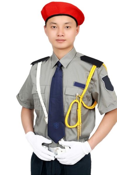 Đồng phục bảo vệ vệ sĩ – Quần áo bảo vệ vệ sỹ ngắn tay màu xám 80