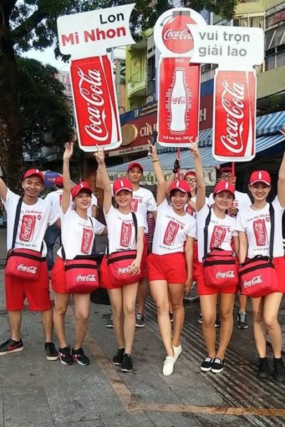 Đồng phục áo thun – Áo thun sự kiện quảng cáo Cocacola màu trắng 64