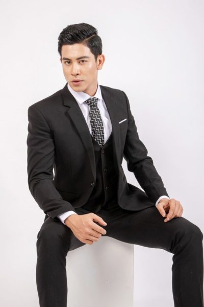 Đồng Phục Công Sở-Áo Vest Nam Màu Đen 84