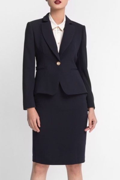 Đồng Phục Công Sở-Áo Vest Nữ Màu Đen 64