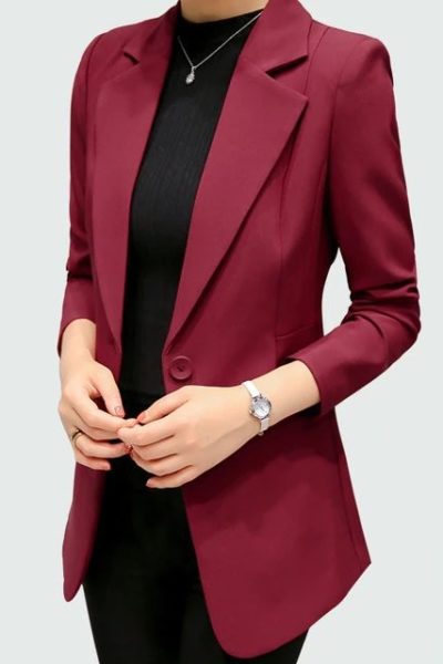 Đồng Phục Công Sở-Áo Vest Nữ Màu Đỏ 95