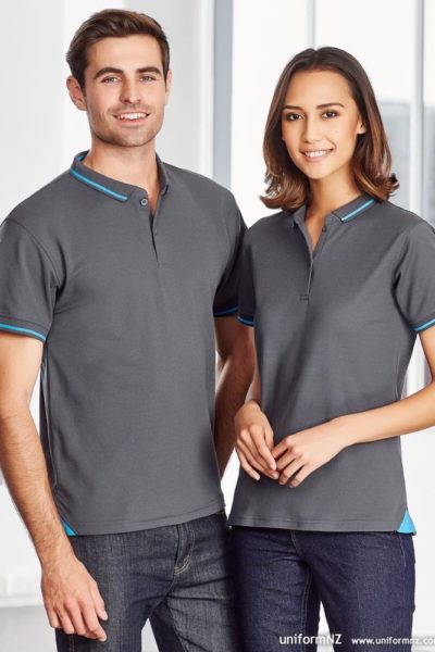 Đồng phục áo thun – Áo thun cổ trụ màu xám 125