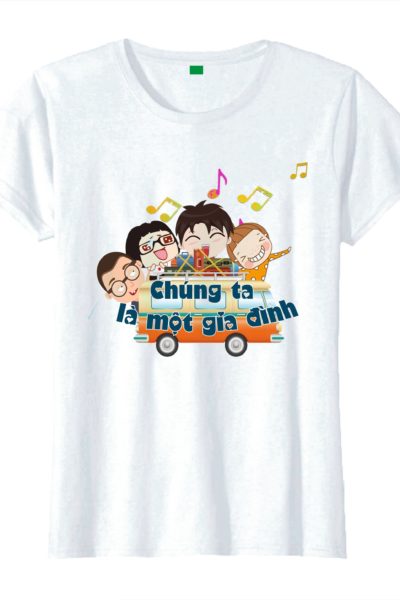 Đồng Phục Áo Thun-Áo Thun Nhóm Lớp Cổ Tròn Màu Trắng 97